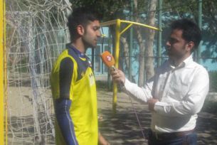 تمرینات تیم ملی هندبال ساحلی در زمین ناژوان اصفهان