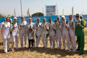 قهرمانی اصفهان در هندبال ساحلی بانوان کشور