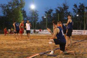 گزارش تصویری روز شنبه مسابقات هندبال ساحلی آقایان و بانوان