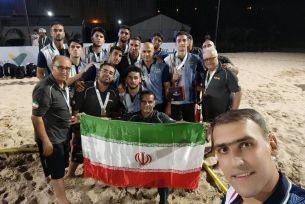 نایب قهرمانی هندبال ساحلی ایران در آسیا